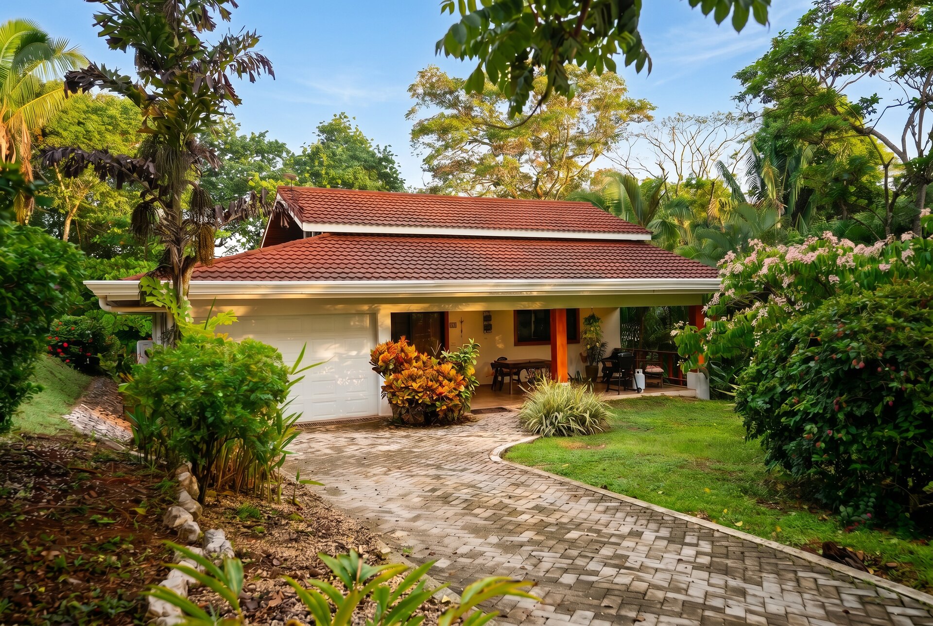 The residence and gardens