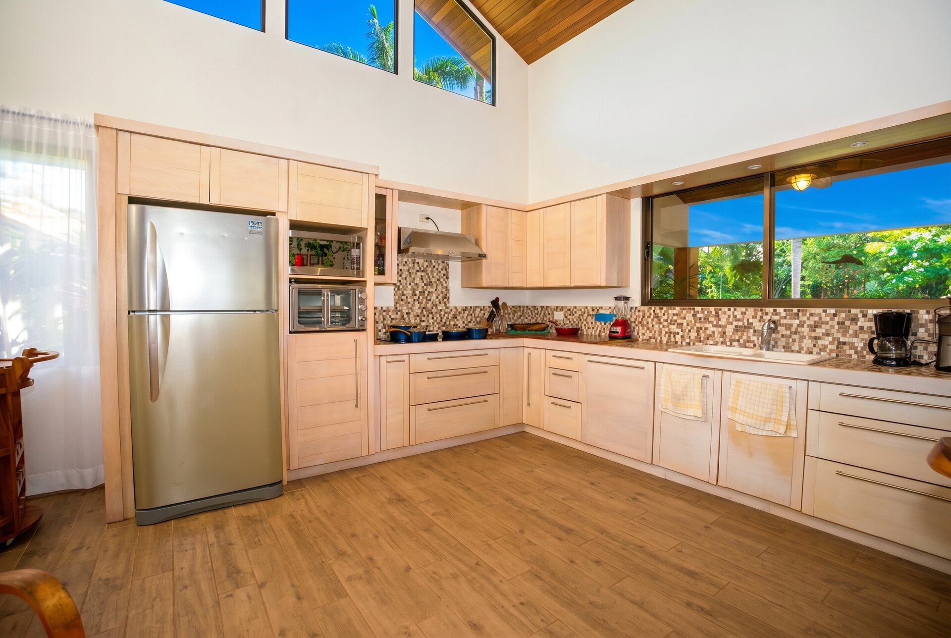 Kitchen with stainless appliances